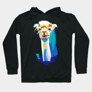 Alpaca Wpap Pop Art Hoodie